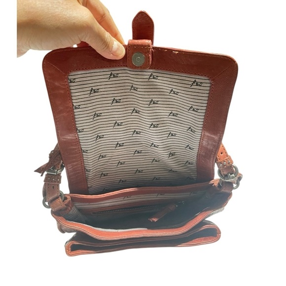 Forest and Culver Redish Brown Crossbody bag - Picture 9 of 15